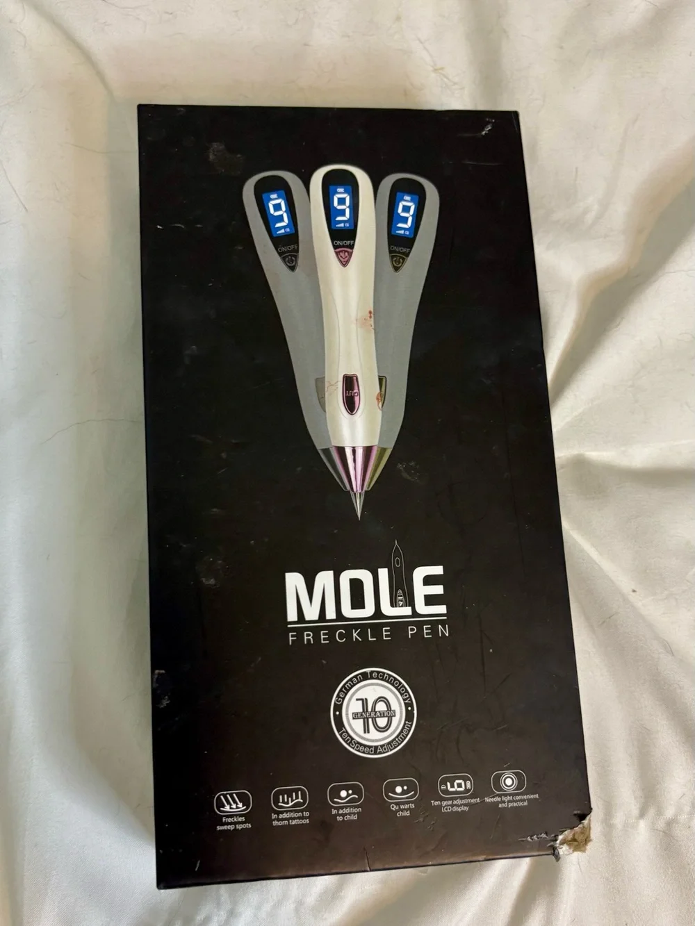 Mole Freckle Pen Skin Spot Remover in White - Precision Skincare Tool